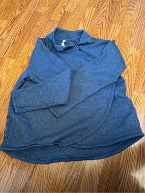 RBX women’s Zip-Up Pullover Sweater - Heather Blue